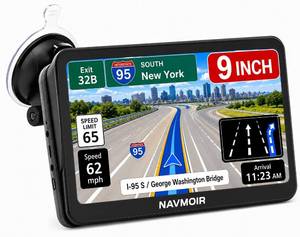 lot 19342 image: Truck GPS Navigation 9 for Truck & RV Drivers �� Custom Routing by Size & Weight, Free Lifetime Map Updates, Voice Directions, Speed Alerts, Lane Assist, Offline GPS System