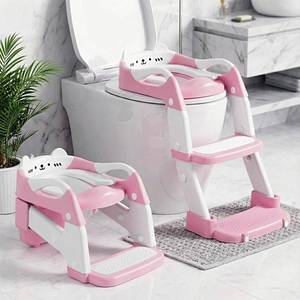 lot 19345 image: Orzbow Potty Training Seat with Step Stool, Toddler Toilet Seat with Ladder