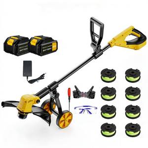 lot 19353 image: Cordless String Trimmer with Wheels (Used, Damaged)