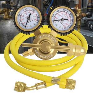 lot 19357 image: MCCKLE Nitrogen Regulator 0-800 PSI CGA580 with Dual Gauges & 605FT Hose