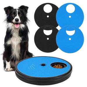 lot 19377 image: Grevosea Dog Nail Scratch Board, 3 in 1 Dog Scratch Board Rotatable Round Pad for Nails with Treat Box Dogs Nail File Toy Scratching Boards for Dogs Shorten Dog��s Side Nails Easier
