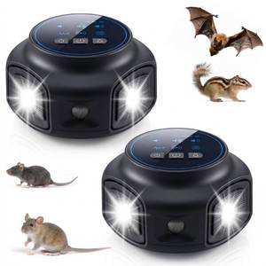 lot 20126 image: 2 Pack Ultrasonic Pest Repellent Indoor Plug-in for Home, Mouse Repellent 3-Mode Electronic Rodent Repeller for Mice, Rats, Roaches, Spiders, Garage, Basement & Attic