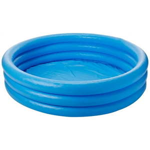 lot 20142 image: Intex Cryatsal Blue Inflatable Kiddie Pool 45  x 10