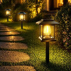 lot 20182 image: Bensack Solar Pathway Lights 2-Pack for Yard Walkways (2)