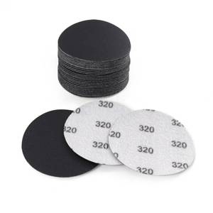 lot 20190 image: MAXMAN 3 Sanding Discs, 320 Grit Hook & Loop Sandpaper, Silicon Carbide