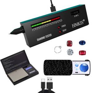 lot 20199 image: HMKIS Diamond Tester  200g0.01g Jewelry Scale��30X Mini LED Magnifying