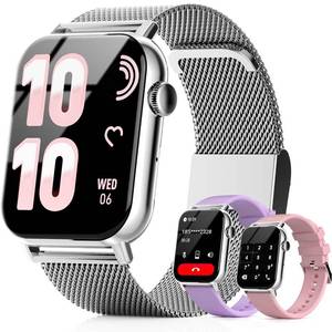 lot 20211 image: Trendia Smart Watches for Women, 1.83 HD Fitness Tracker with AnswerMake Calls, Heart RateSleepSpO2 Monitor, 120 Sport Modes, IP68 Waterproof, Compatible iPhoneAndroid Silver