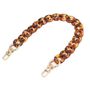 lot 20255 image: Havique Purse Chain Strap Acrylic Bag Charms Handbag Handles, Leopard 16