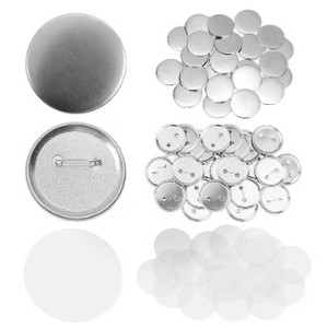 lot 20161 image: Pin On Buttons, Customizable Buttons