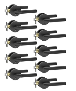 lot 2245 image: Asdrama 3835 10 Pack Door Handles Single Hole