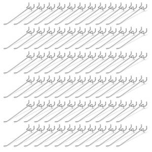 lot 19393 image: IANFAN 100 Pack 6 Inch Pegboard Hooks, Metal Shelving Hooks Organizer, L-Shape Design, Rust Resistant, for Garage Tools Storage