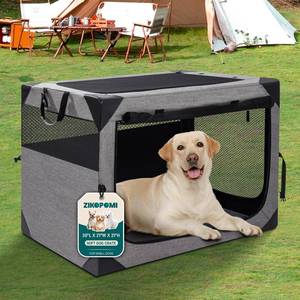 lot 19431 image: Zikopomi 30 Inch Portable Soft Foldable Dog Crate, 30 L x 21 W x 21 H