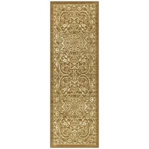 lot 20007 image: Maples Rugs Pelham Vintage Medallion Runner Rug, 18 x 5, Khaki