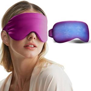 lot 20009 image: Cooling Eye Mask for Puffy Eyes Fsa Eligible ltems Hsa, Migraines Headache Fast Relief After Surgery Care Cold Compress, Reusable Face Ice Pack Gel for Dark Circles, Gentle Weighted Sleep Mask Purple