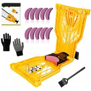 lot 20270 image: NINGHW Chainsaw Sharpener Portable Chain Saw Blade Sharpener Kit (Open Box, May Be Missing Pieces)