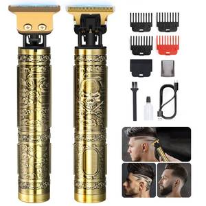 lot 20272 image: YOGINGO Professional Hair Trimmer for Men, Cordless Rechargeable Beard Trimmer Hair Clippers for Men, Metal Body Cutting Grooming Kit, Beard Shaver Barbershop, Bronze (Used)