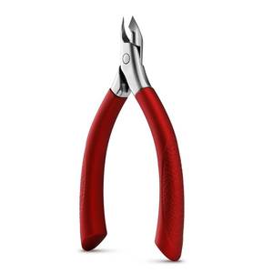 lot 20278 image: BEZOX Cuticle Clipper for Salon-Worthy Nails - Professional Half Jaw (5 mm) Cuticle Trimmers with Silicon Handle for Expert Manicures, Precision Cuticle Cutters Premium Cuticle Tool - Red