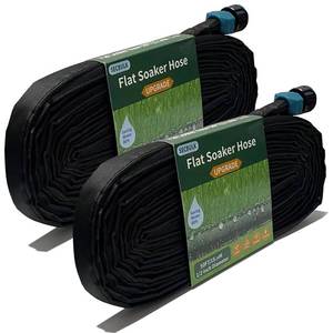 lot 20282 image: Secbulk 2026 Flat Soaker Hose 100 ft for Garden, 100 (50ft x 1) Linkable Drip Hose Diy Garden Irrigation System Saving 80% Water, Dual-layer Leak-free Design Water Hose with Holes