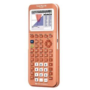 lot 20294 image: TI-84 Plus CE Color Graphing Calculator Texas Instruments, Coral (Metallic)