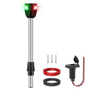 lot 20298 image: Obcursco Boat Navigation Lights, Red and Green LED Bow with Task Lights