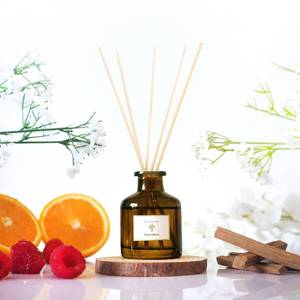 lot 20299 image: PRISTINE Swiss Ch�teauInspired by Hilton Reed Diffuser - Home & Bathroom  Fresh Cut Rose, Tangerine, Cedarwood Oil Reed Diffuser Set  Oil & Reed Diffuser Sticks, Home & Office Decor, Fragrance Gift