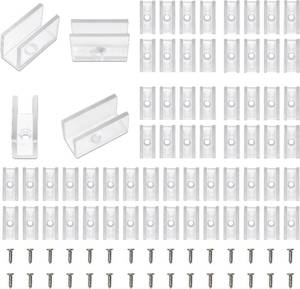 lot 20307 image: MMEEVT Neon Rope Light Clips with Screws, Fits 6mm Neon Light, 100 Pack