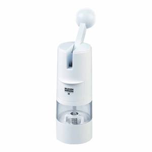 lot 20309 image: Kuhn Rikon High Performance Ratchet Grinder, White, 8.5 x 2.25 inches, Model 25551 �� Ergonomic, One-Handed Operation, Ideal for Salt, Pepper & Spices