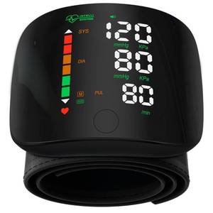 lot 20316 image: Double love Wrist Blood Pressure Monitor Led Display Black