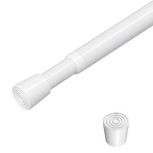 lot 20318 image: ZipGlo 1 Pack Spring Loaded Tension Rod 27-38 Adjustable Curtain Rods No Drill Extendable Spring Rod Tension Curtain Rods For Window Kitchen Shelves Rv Refrigerator And Small Spaces,White
