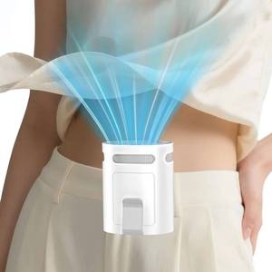 lot 20324 image: QMKKX Portable Fan Attaches to Belt Shirt-Little Waist Fan Clip on Undershirt Pants Pocket Hip,Cordless Personal Fans that Blow Cold Air, Strap Hangs Neck Conditioner for Travel Camping Sports White