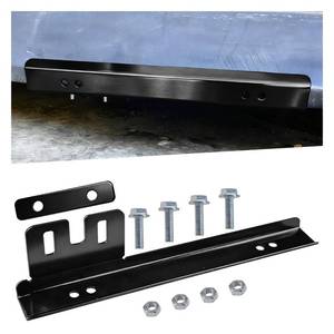 lot 20369 image: YoRise Car Front Bumper License Plate Bracket Holder, Aluminum License Plate Relocator Mount Bracket Kit with Bolts and Nuts, Universal Metal Car Tag Frame Holder Bar Accessories (Black)