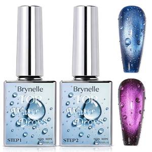 lot 20392 image: Brynelle 3D Water Drop Gel Top Coat Set (2 � 15ml) - No Wipe