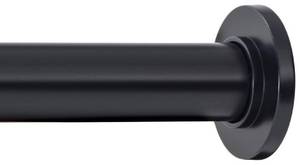 lot 20393 image: Ivilon Tension Curtain Rod - Spring Tension Rod for Windows or Shower, 24 to 36 Inch. Black