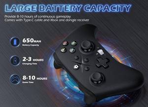 lot 20395 image: Xexvyrin Wireless Controller for X-box One, X-box Series XS, PC, Switch, iOS, Android, Gaming Controller with TURBO, Macro Function, 6-Axis Gyro, 3.5mm Audio Jack, 2.4GHz Adapter-��Black and green��
