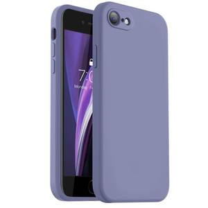 lot 20419 image: Vooii for iPhone SE Case 20223rd2020,iPhone 87 Case, Upgraded Liquid Silicone with Flat Edges Camera Protection Soft Anti-Scratch Microfiber Lining Phone Case for iPhone SE - Lavender Grey