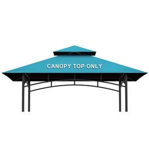 lot 20428 image: Iheqard Grill Gazebo Replacement Canopy Top Cover Only, 5x8 ft, Blue