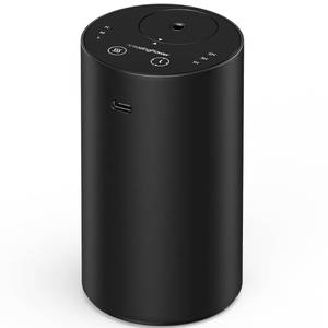 lot 20435 image: Waterless Essential Oil Diffuser, Portable Car Diffuser, Black