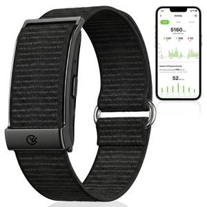 lot 20439 image: Smart Bracelet Health and Fitness Tracker No Subscription Fees Black