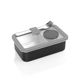 lot 20483 image: Bakpoco Stainless Steel Bento Box for Kid, 33oz Leak-Proof Lunch Box Containers with Adjustable Divider, Microwave-Safe, Metal Lunchbox for School Travel