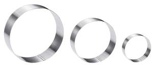 lot 5445 image: Maykito Stainless Steel Round Cake Ring Set 468 Inch