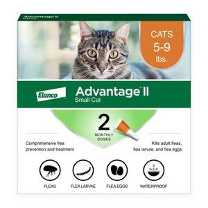 lot 6045 image: Advantage II Small Cat Topical Flea Treatment, 2ct