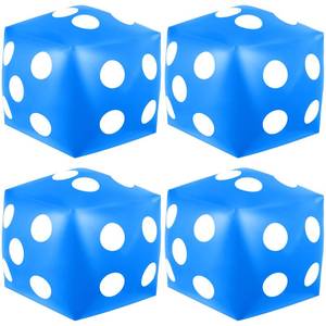 lot 6050 image: Mototo Inflatable Dice 12.6 Inch Blue
