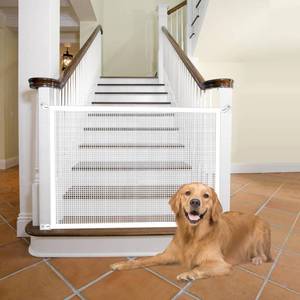 lot 6052 image: Cupount Baby Gate for Stairs �� Mesh Pet Gate 30 H x 34 W