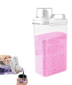 lot 7540 image: LOOKZOZO 78oz Clear Laundry Detergent Dispenser