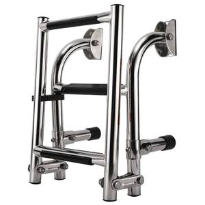 lot 7572 image: Artilife Stainless Steel 3-Step Folding Boat Ladder