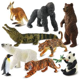 lot 7581 image: Zippytots 9 Pc Zoo Animal Toys Set