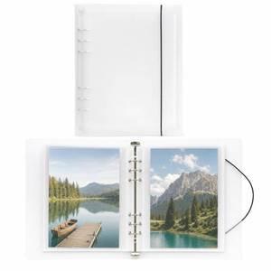 lot 8002 image: Jovialix 5x7 Postcard Album Binder, 90-Pocket