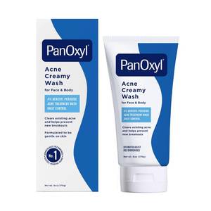 lot 8015 image: PanOxyl Antimicrobial Acne Creamy Wash 4% 6oz