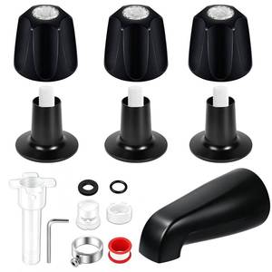 lot 8018 image: TYIGAD 3-Piece Shower Knob and Tub Spout Kit