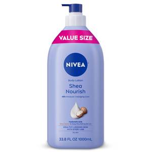 lot 8033 image: NIVEA Shea Nourish Body Lotion, 33.8 Fl Oz